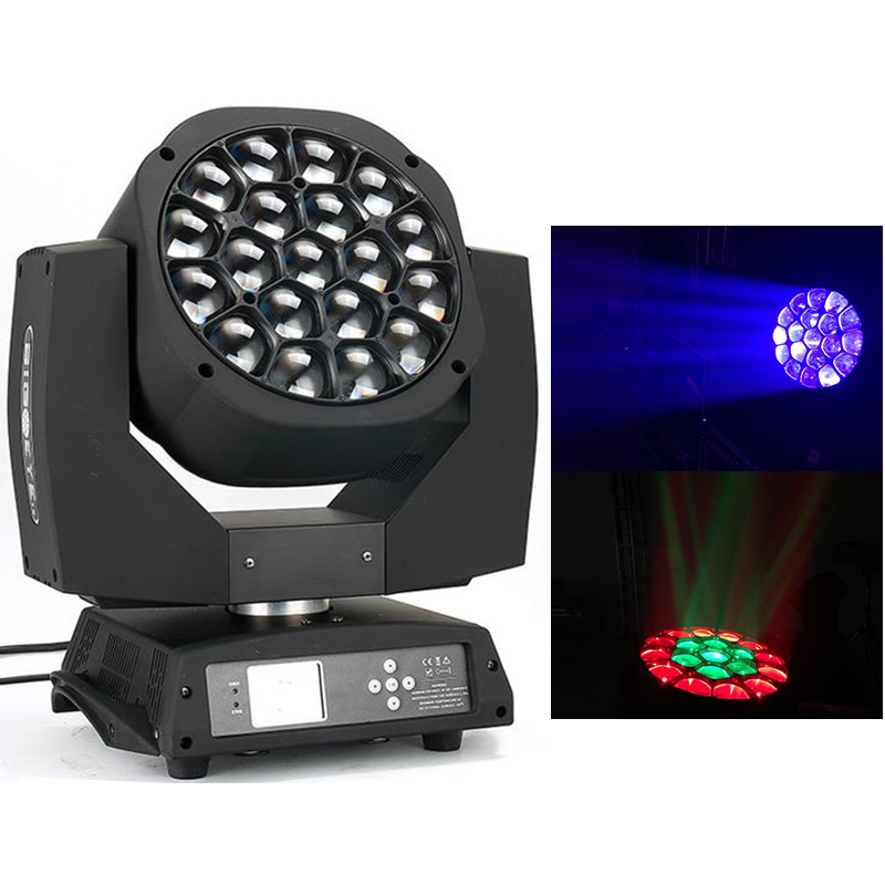 19*15 bee eye led moving head light RGBW K10 STAGE DMX zoom wash lighting